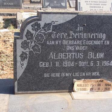 BLOM Albertus 1904-1964 :: BLOM C.J. 1931-1994