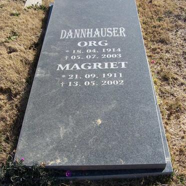 DANNHAUSER Org 1914-2003 &amp; Magriet 1911-2002