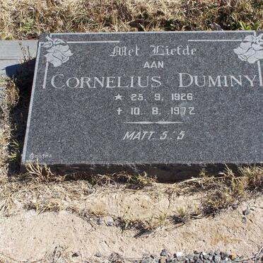 DUMINY Cornelius 1926-1972