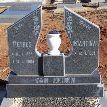 EEDEN Petrus, van 1927-2004 &amp; Martina 1929-