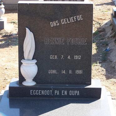 FOURIE Hennie 1912-1981