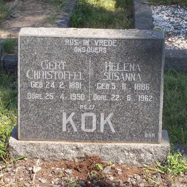 KOK Gert Christoffel 1881-1950 &amp; Helena Susanna 1886-1962