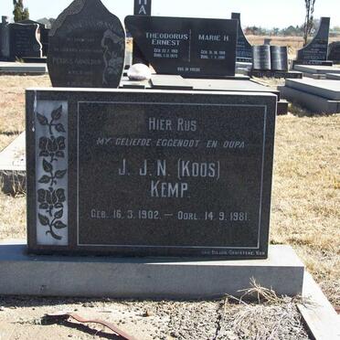 KEMP J.J.N. 1902-1981