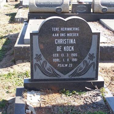 KOCK Christina, de 1905-1981