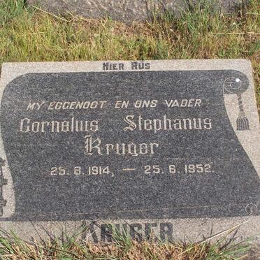 KRUGER Cornelius Stephanus 1914-1952
