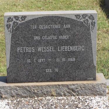 LIEBENBERG Petrus Wessel 1877-1969