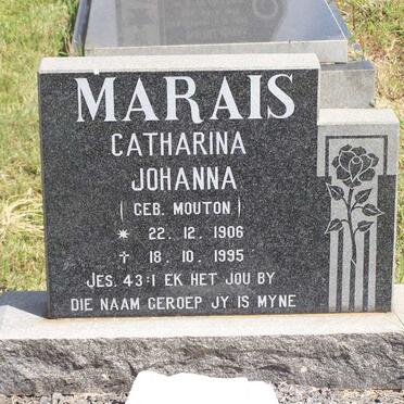 MARAIS Catharina Johanna nee MOUTON 1906-1995