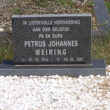 MEIRING Petrus Johannes 1914-2007