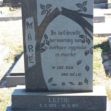 MARE Lettie 1928-1971