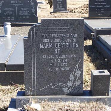 NEL Maria Gertruida nee GELDENHUYS 1914-1977