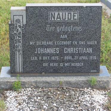 NAUDE Johannes Christiaan 1926-1970