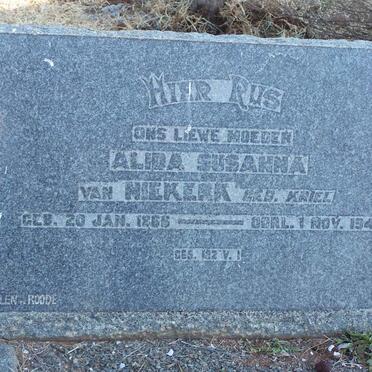 NIEKERK Alida Susanna, nee KRIEL 1866-1943