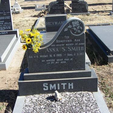 SMITH Anna S. nee VAN DER MERWE 1909-1977