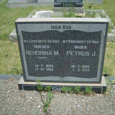SMIT Petrus J. 1895-1974 &amp; Hendrina M. FOURIE 1890-1963