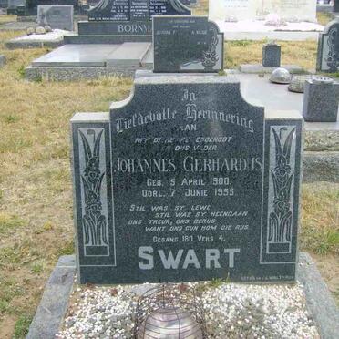 SWART Johannes Gerhardus 1900-1955