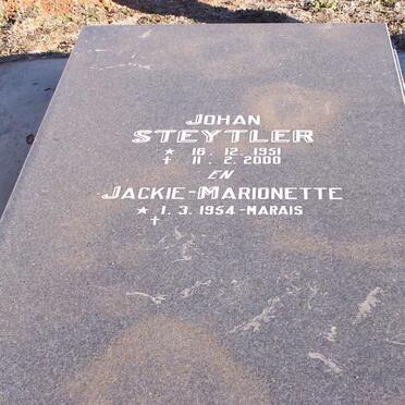 STEYTLER Johan 1951-2000 &amp; Jackie-Marionette MARAIS 1954-