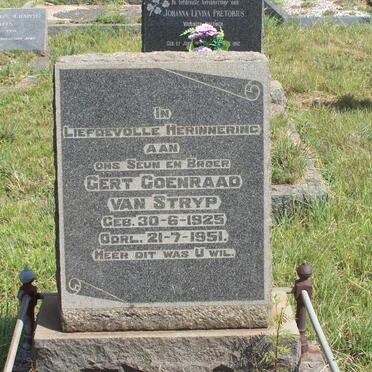 STRYP Gert Coenraad, van 1925-1951