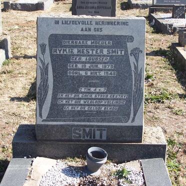 SMIT Rykie Hester nee LOUBSER 1879-1948