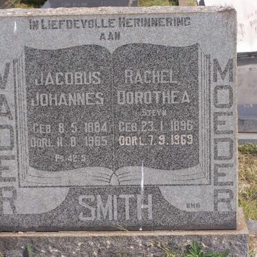 SMITH Jacobus Johannes 1884-1965 &amp; Rachel Dorothea STEYN 1896-1969