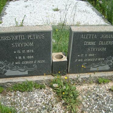 STRYDOM Christoffel Petrus 1873-1964 &amp; Aletta Johanna CILLIERS 1869-
