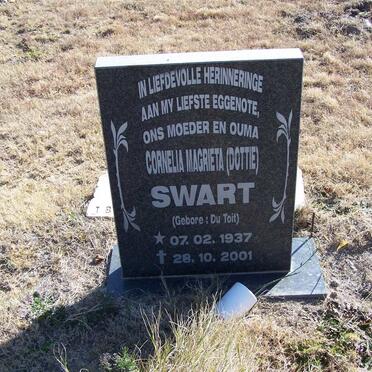 SWART Cornelia Magrieta nee DU TOIT 1937-2001