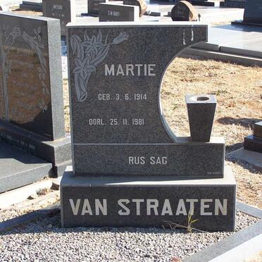 STRAATEN Martie,van  1914-1981