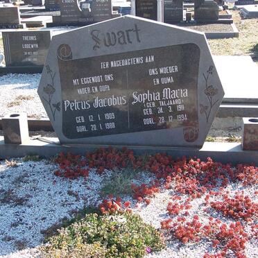 SWART Petrus Jacobus 1909-1988 &amp; Sophia Maria TALJAARD 1911-1994