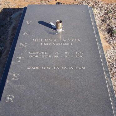 VENTER Helena Jacoba nee COETZER 1947-2001
