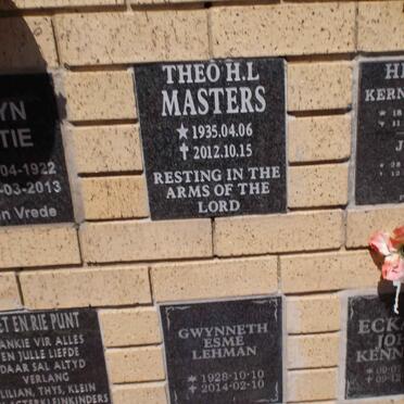 MASTERS Theo H.L. 1935-2012 :: PUNT Piet &amp; Rie