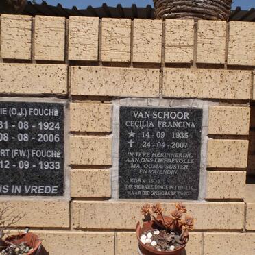 SCHOOR Cecilia Francina, van 1935-2007