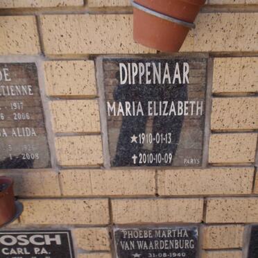 DIPPENAAR Maria Elizabeth 1910-2010