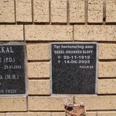 ELOFF Sarel Johannes 1919-2005