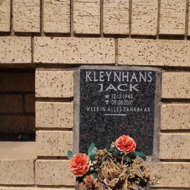 KLEYNHANS Jack 1945-2010