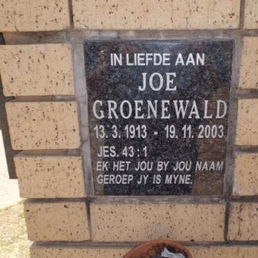 GROENEWALD Joe 1913-2003