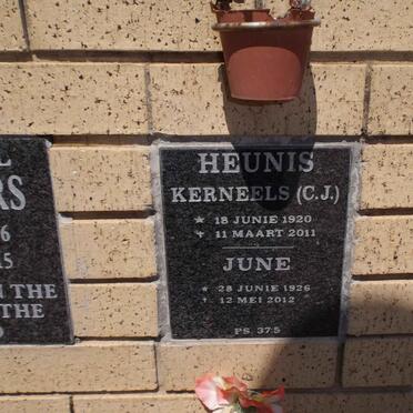 HEUNIS C.J. 1920-2011 &amp; June 1926-2012