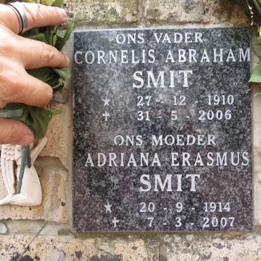 SMIT Cornelis Abraham 1910-2006 & Adriana Erasmus 1914-2007