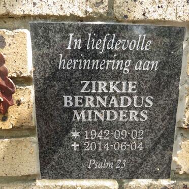 MINDERS Zirkie Bernadus 1942-2014