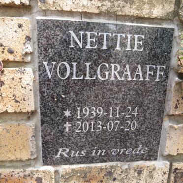VOLLGRAAFF Nettie 1939-2013