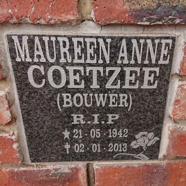 COETZEE Maureen Anne nee BOUWER 1942-2013