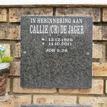 JAGER C.R., de 1926-2011