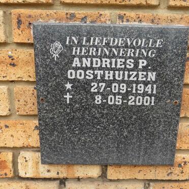 OOSTHUIZEN Andries P. 1941-2001