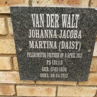 WALT Johanna Jacoba Martina, van der 1936-2012