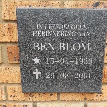 BLOM Ben 1930-2001
