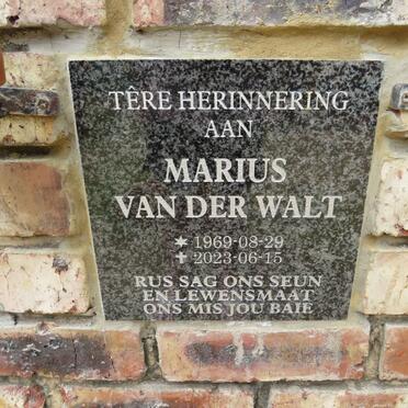 WALT Marius, van der 1969-2023
