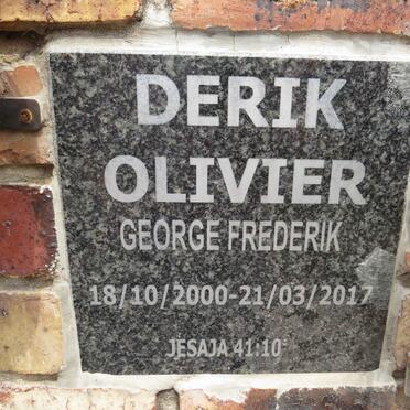 OLIVIER George Frederik 100-2017