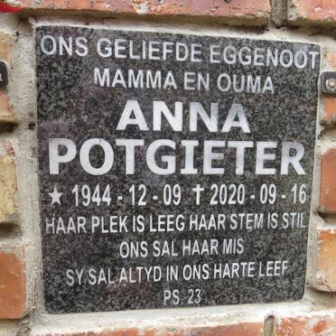 POTGIETER Anna 1944-2020