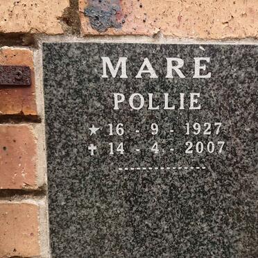 MARE Pollie 1927-2007