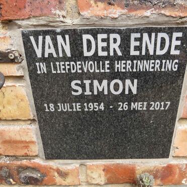 ENDE Simon, van der 1954-2017