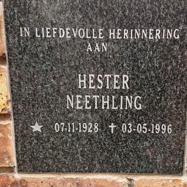NEETHLING Hester 1928-1996