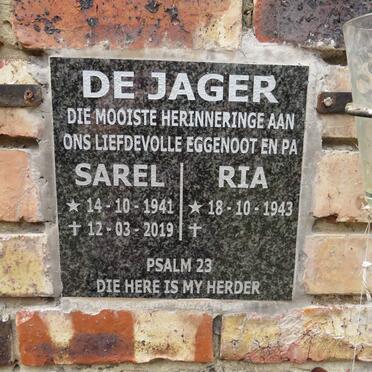 JAGER Sarel, de 1941-2019 & Ria 1943-